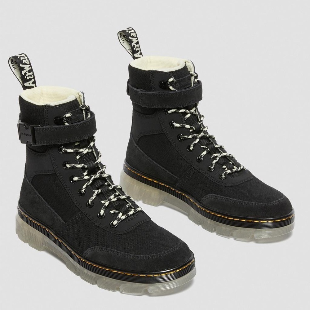 Doc Martens Combs Tech Iced Casual Boots in Black - Picture 1 of 8